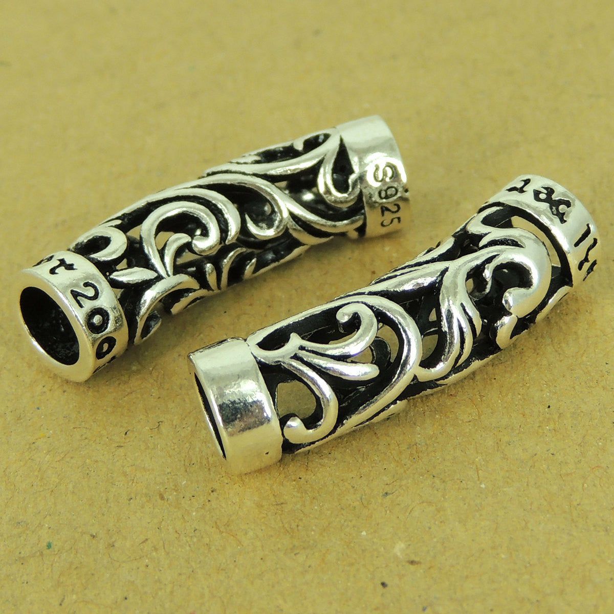 2 PCS Floral Celtic Charm – S925 Sterling Silver WSP463X2 | Sterling Silver Jewelry Sterling Silver