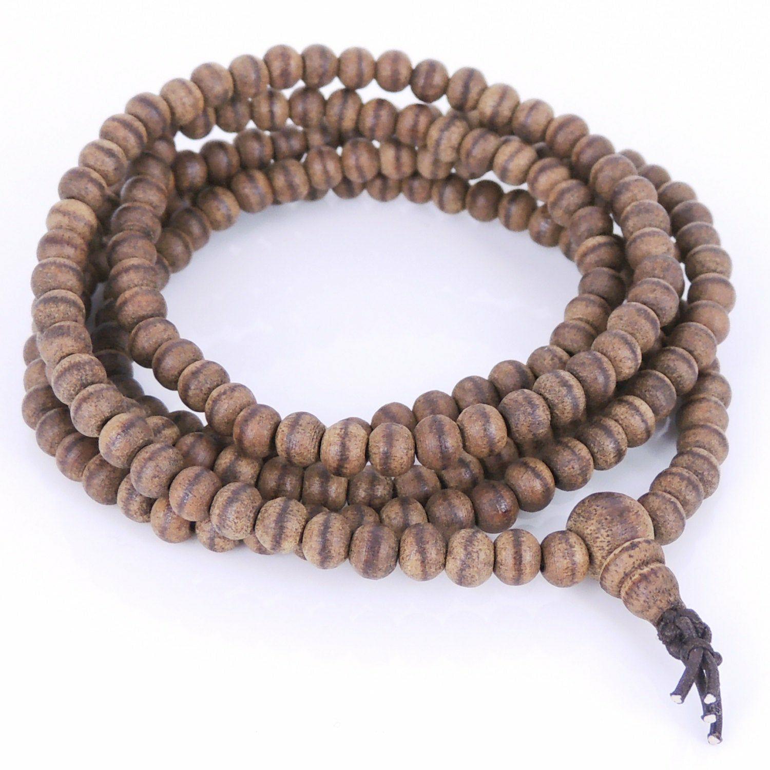 5mm Vietnamese Agarwood 216 Beads Bracelet/Necklace for Meditation – Gem & Silver AW001 | Bracelets Agarwood Agarwood